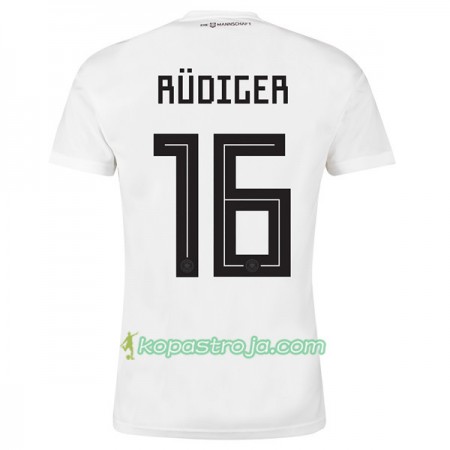 Billiga Fotbollströjor Tyskland Rudiger 16 VM 2018 Hemma tröja